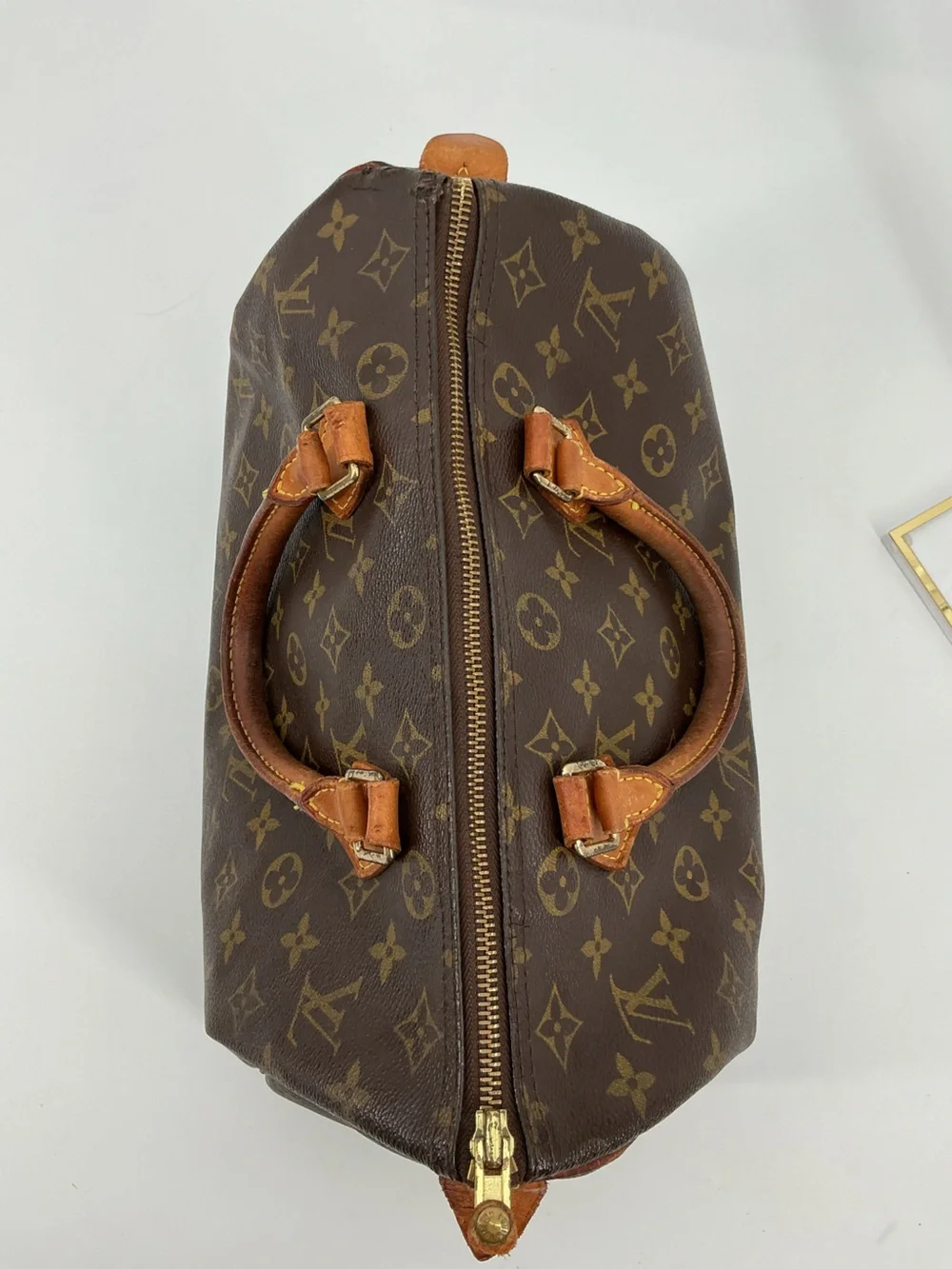 Louis Vuitton Speedy 30 Monogram Canvas Boston Bag Vintage USA 2001